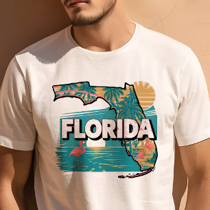 Retro Travel Iconic Florida Graphic T Shirt