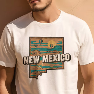 Retro Travel Iconic New mexico Graphic T Shirt