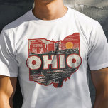 Retro Travel Iconic Ohio Graphic T Shirt<br><div class="desc">Fira Buckeye-tillståndet med denna Retro Travel Iconic Ohio Graphic T-Shirt. Den här skjortan är en vintage-inspirerad design som fångar Ohios unika charm och pulserande kultur. Den är en perfekt för både resenärer och boende. Den är tillverkad av högkvalitativa material för bekvämt bruk och passar perfekt för avslappnader, resor och vardaglig...</div>