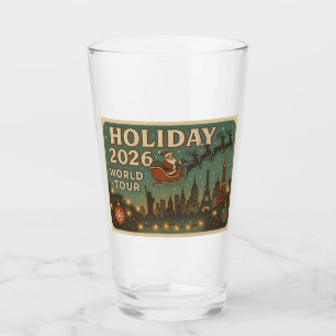 Retro Travel jul Mugg - Helgdag 2026 Glaskopp