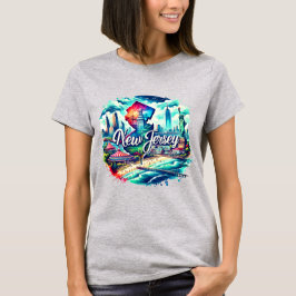 Retro Travel Map US States Vintage USA State Map T Shirt