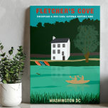Retro Travel Poster Fletchers Cove Washington DC Canvastryck<br><div class="desc">Den här reseaffischaffischen i stil har Fletcher's Cove (Fletcher's Boathouse) på Chesapeake & Ohio Canal National Historic Landmark i Washington DC. Det är perfekt för alla som har lagt ut helg på att gå ombord och springa längs den gamla kanalen och handduken.</div>