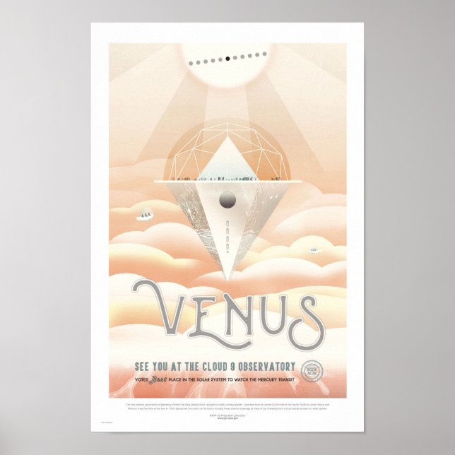 Retro Travel Poster - Venus (Framsidan)