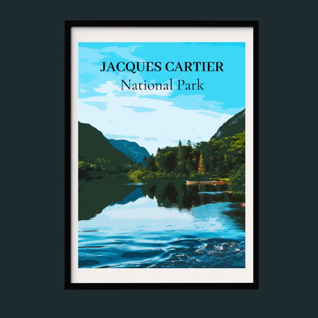 Retro Travel Stil Jacques Cartier nationalpark Poster (Skapare uppladdad)