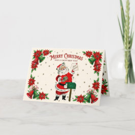 Retro Treasures Christmas Holiday Card Meddelande