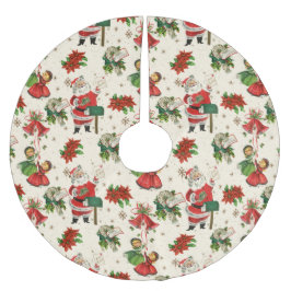 Retro Treasures Christmas Wrapping Paper Julgransmatta Borstad Polyester