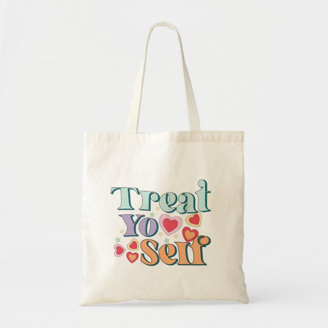 Retro Treat Yo Self Tygkasse (Framsidan)