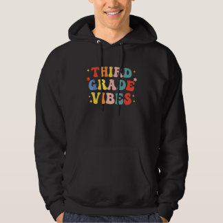 Retro Tredje 3:e Klass Känsla Lärare Barn Pojkar B Hoodie