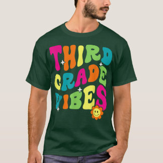 Retro Tredje Klass Vibes Back to school tredje Kla T Shirt