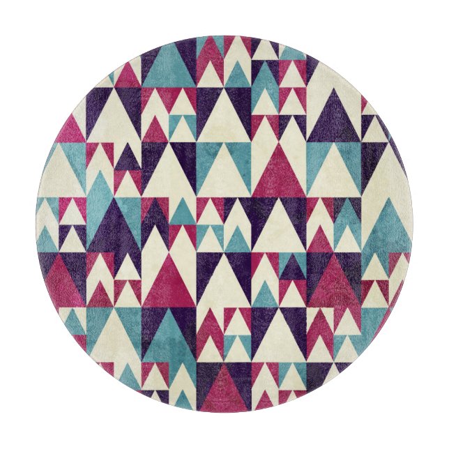 Retro Triangle Geometric Seamless Mönster (Framsidan)