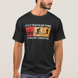 Retro Triathlon Art För manar Women Sport Triathle T Shirt