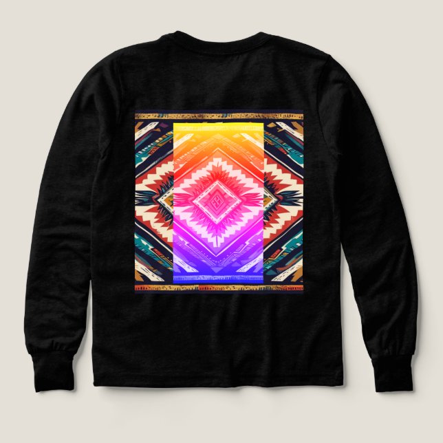 Retro Tribal Kids  T Shirt (Design baksida)