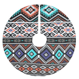 Retro Tribal Navajo: Geometric Seamless. Julgransmatta Borstad Polyester