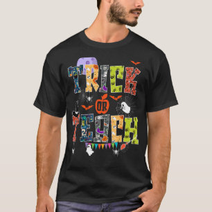 Retro Trick eller Teach Spooky Season Lacher Life  T Shirt