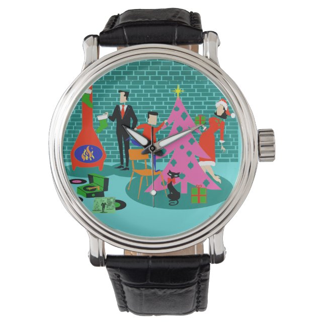Retro Trimming från Julgran Watch Armbandsur (Framsida)