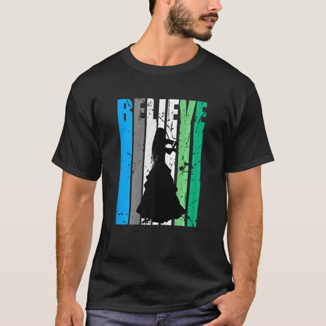 Retro Tro Violin Birthday Youth spelar roll T Shirt (Framsida)