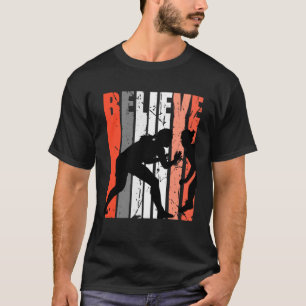 Retro Tro Wrestling Team Female Wrestler Orang T Shirt