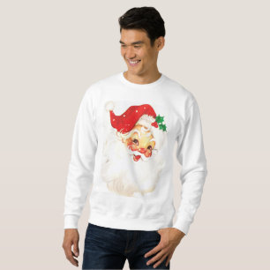 Retro tröja för jumper för Santa juljulafton Långärmad Tröja