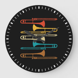 Retro Trombone - Jazz Stor Klocka