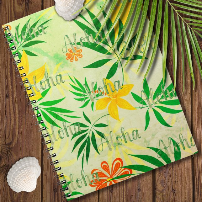 Retro Tropical Aloha   Anteckningsbok (Retro Tropical Aloha Notebook)