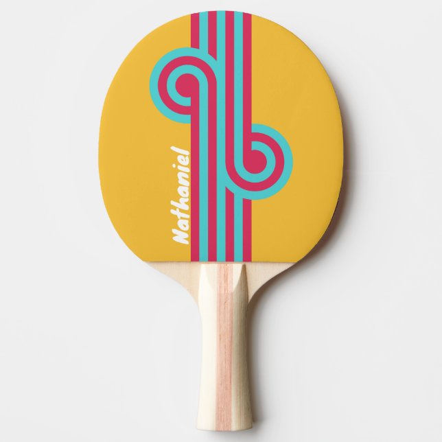 Retro Tropical Breeze Loop med namn Pingisracket (Framsidan)