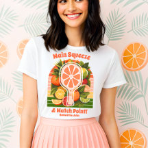 Retro Tropical Citrus Pickleball Möhippa