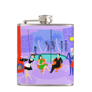 Retro Tropical Cocktail Party-kolv Fickplunta
