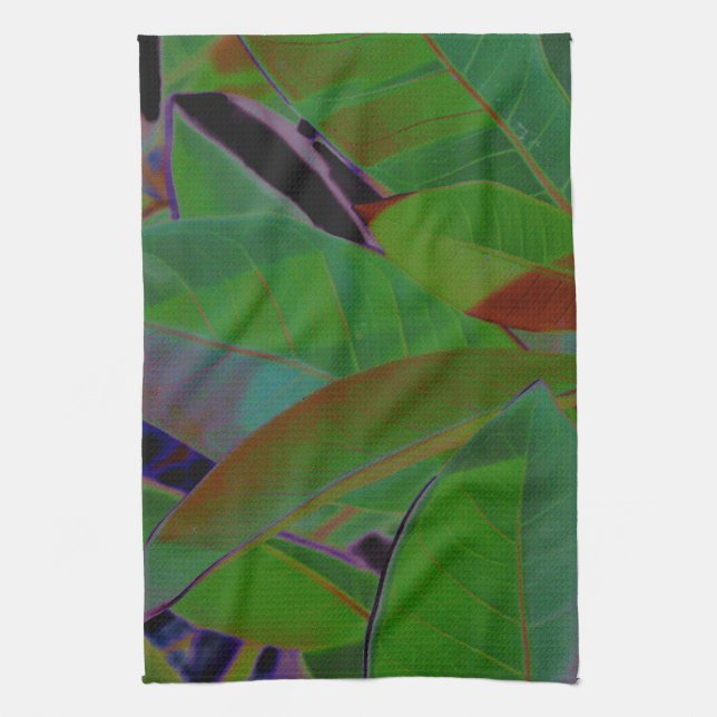 Retro Tropical Fabric Kökshandduk (Vertikal)