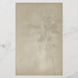 Retro Tropical Handflatan Träd Papper Stationery