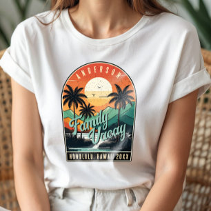Retro Tropisk Familjesemester ID1135 T Shirt