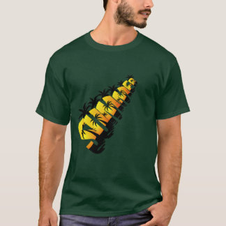 Retro Tropisk Sommar Typografi Design med Palm T Shirt