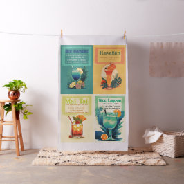 Retro Tropiska Cocktailrecept skär och syr Tyg