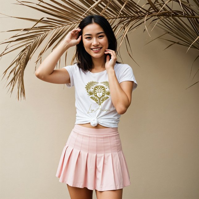 Retro Tropiskt Palmtäd Pickleball Bröllsdusch T Shirt (Retro Tropical Palm Tree Pickleball Bridal Shower)