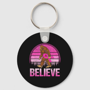 Retro tror att bröstcancern Bigfoot och Rosa Ribbo Nyckelring