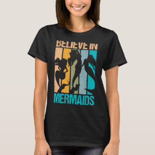 Retro tror på Sjöjungfruarnas Sjöjungfru och Sjöju T Shirt
