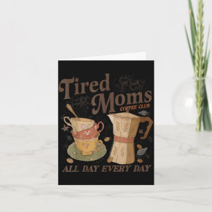 Retro trötta mammor kaffeklubb rolig mormors liv kort