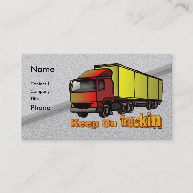 Retro Trucker 1 visitkort (Framsida)