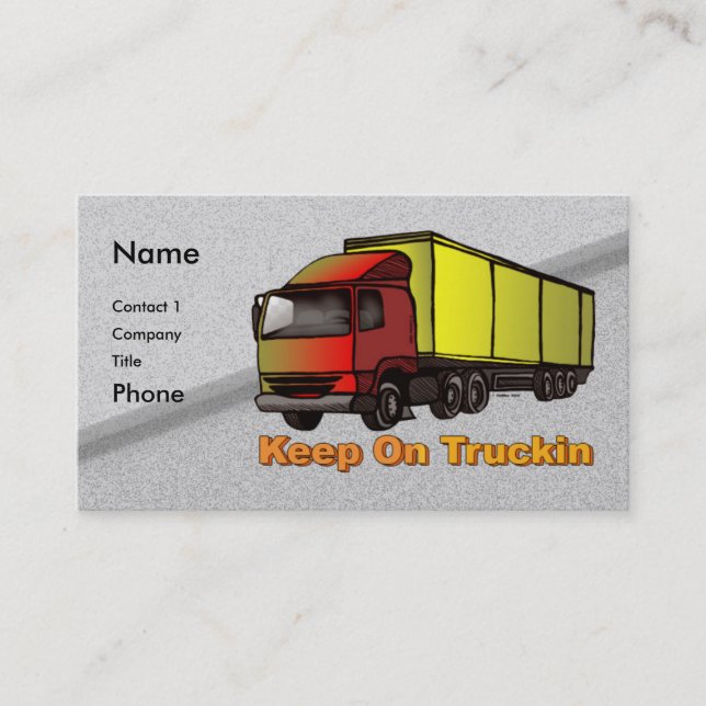 Retro Trucker 2 visitkort (Framsida)