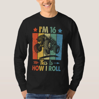 Retro Trucker Birthday Det här är hur jag rullar 1 T Shirt