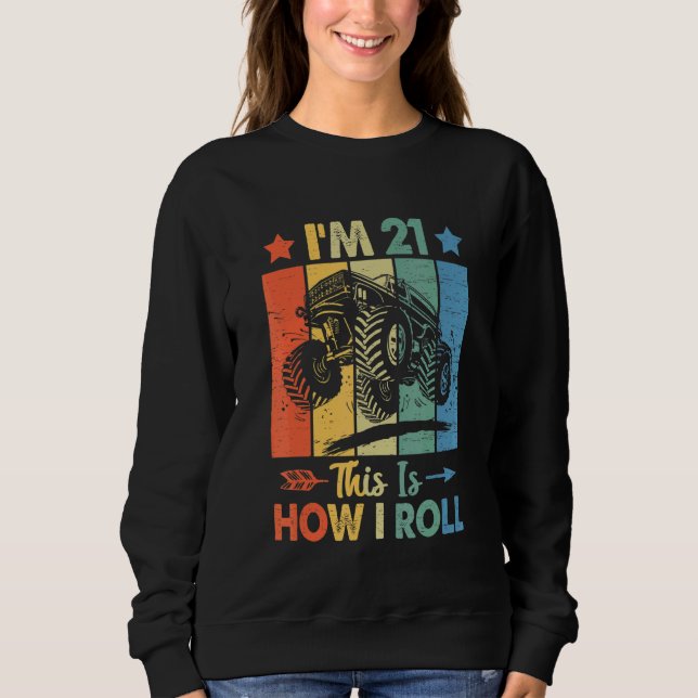 Retro Trucker Birthday Det här är hur jag rullar 2 T Shirt (Framsida)
