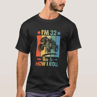 Retro Trucker Birthday Det här är hur jag rullar 3 T Shirt