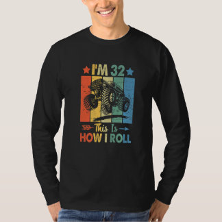 Retro Trucker Birthday Det här är hur jag rullar 3 T Shirt