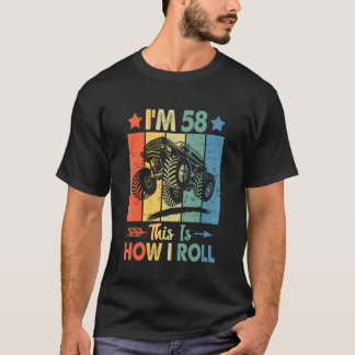 Retro Trucker Birthday Det här är hur jag rullar 5 T Shirt