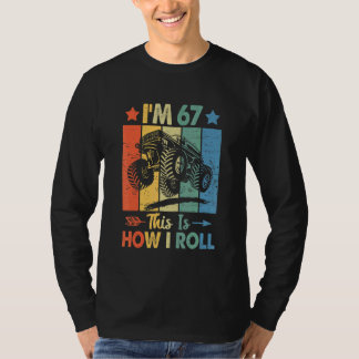 Retro Trucker Birthday Det här är hur jag rullar 6 T Shirt