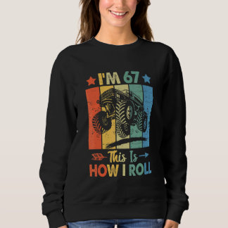 Retro Trucker Birthday Det här är hur jag rullar 6 T Shirt