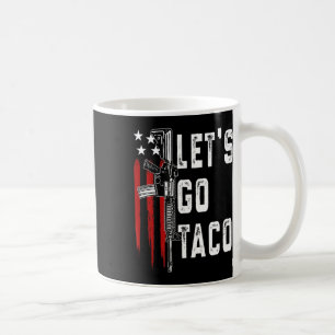 Retro Trump Alltid Chickens Out Låt oss Gå Taco Fu Kaffemugg
