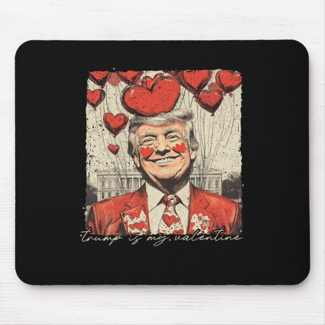 Retro Trump är min Alla hjärtans dag Musmatta (Framsidan)