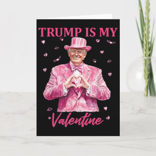 Retro Trump är min Alla hjärtans dag Trump Alla hj Kort