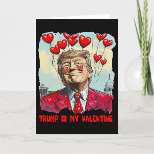 Retro Trump är min älskling Trump Alla hjärtans da Kort