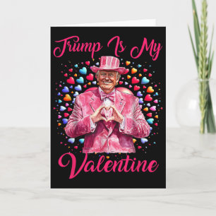 Retro Trump är min valentin Trump Alla hjärtans da Kort